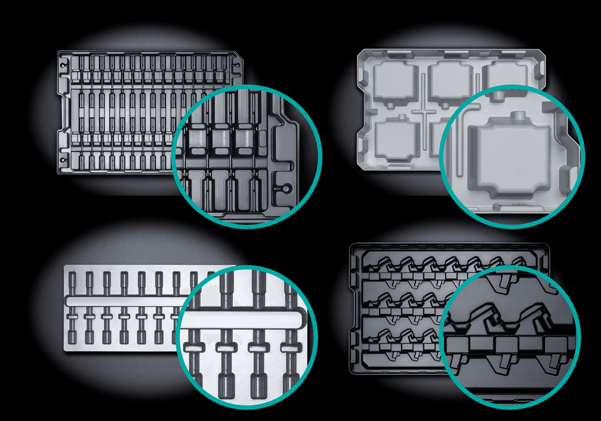 Formnester bei Automatisierungstrays