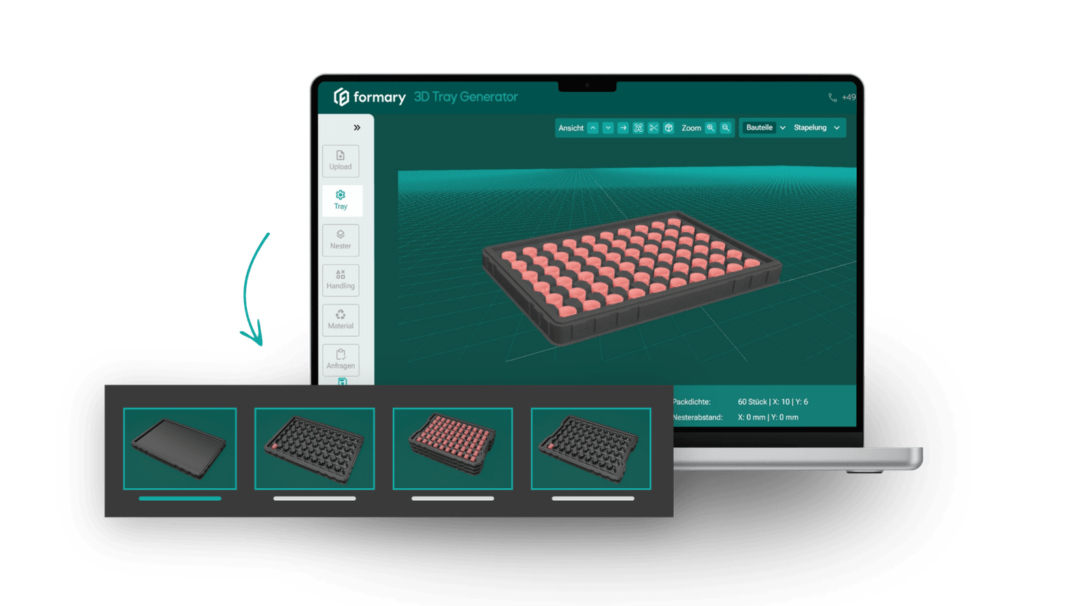 3D Tray Generator Preview