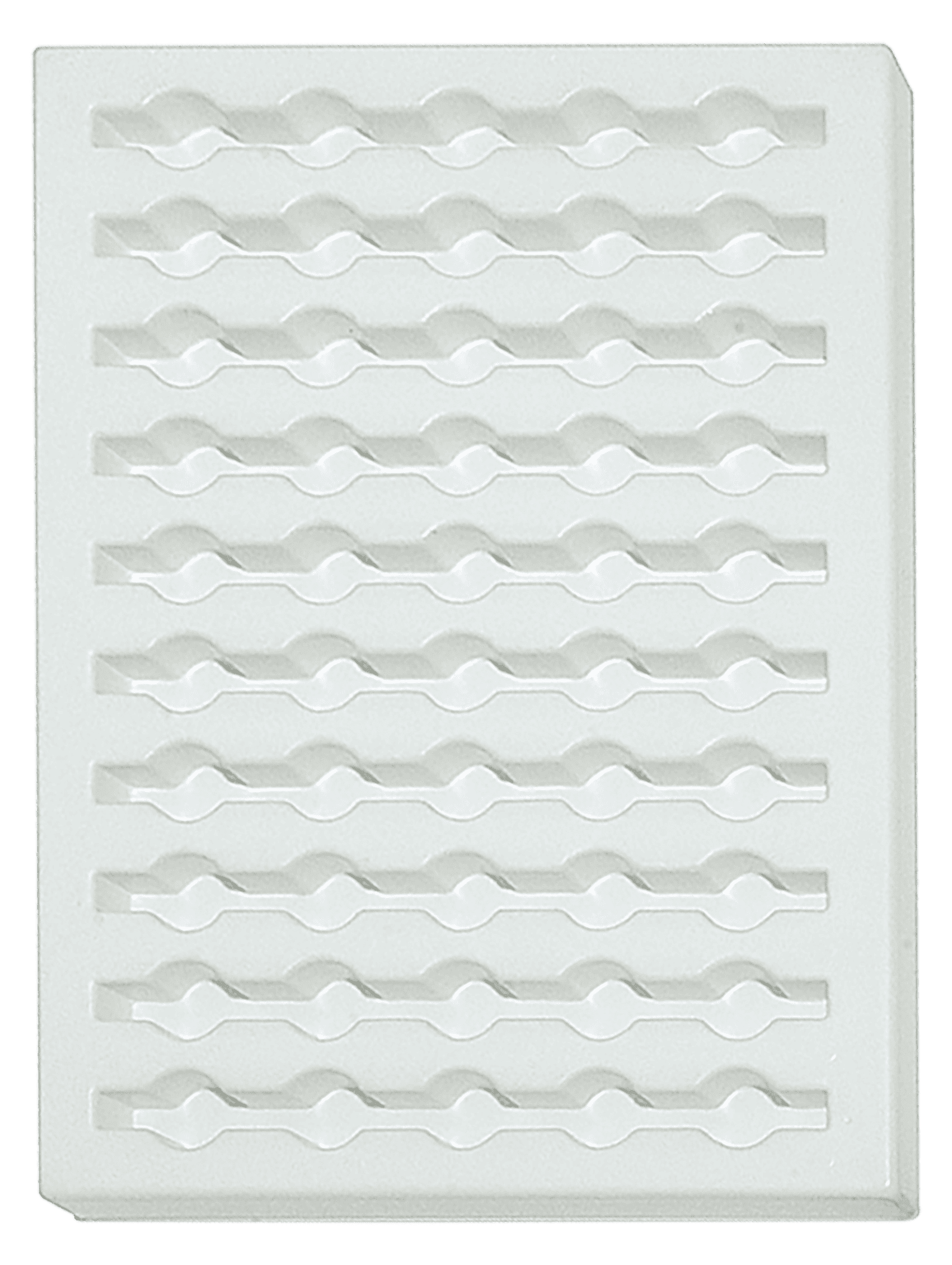 Tiefzieheinlage weiß, 50 Nester rund, PS