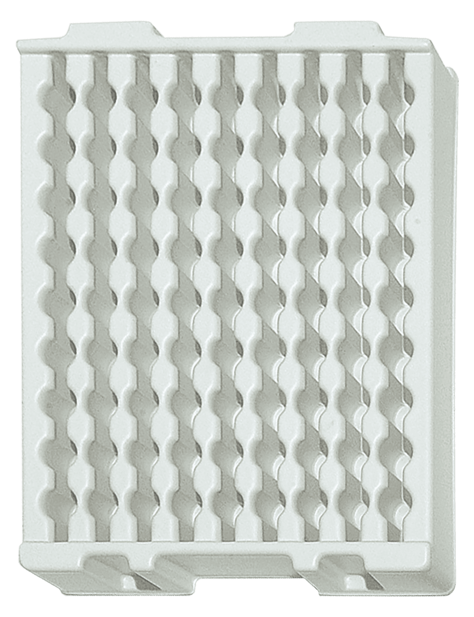 Tiefzieheinlage weiß, 81 Nester rund, PS
