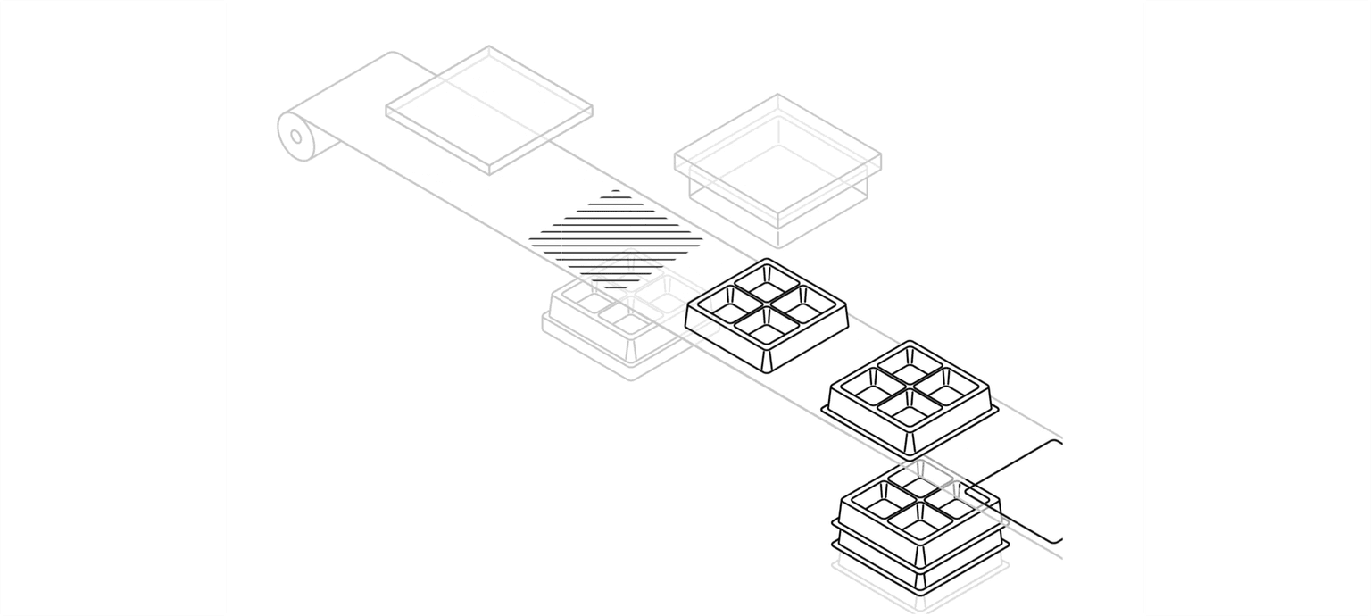 Rollenfertigung im Kunststoff Tiefziehen