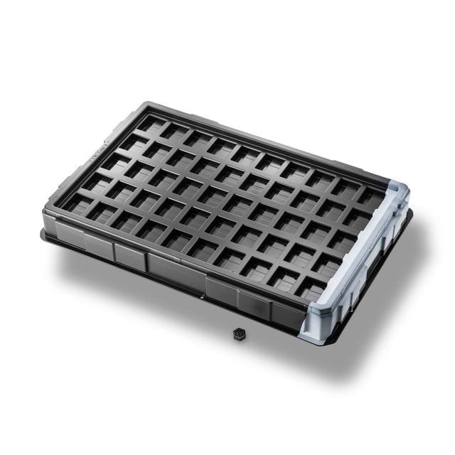 Tray mit Farbstreifen