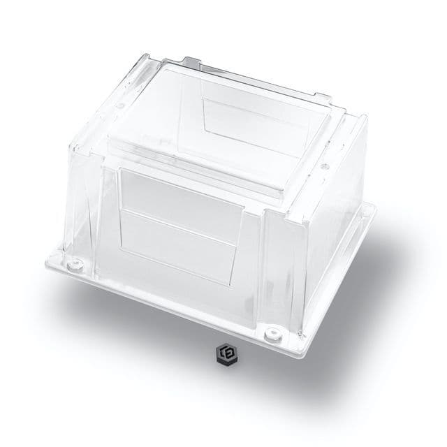 Transparente Kunststoffabdeckung