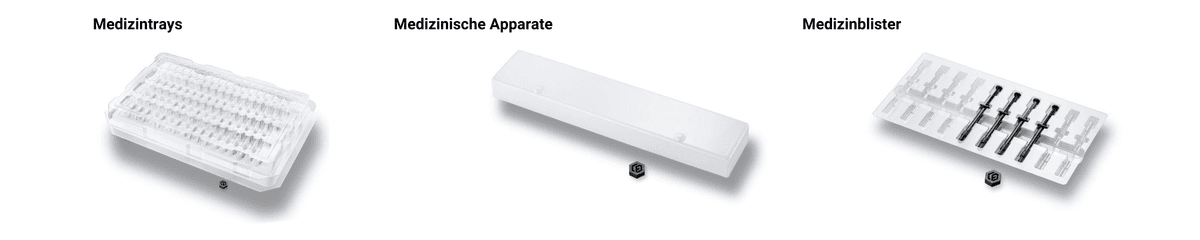 Tiefziehteile für die Medizin, die im Reinraum hergestellt wurden