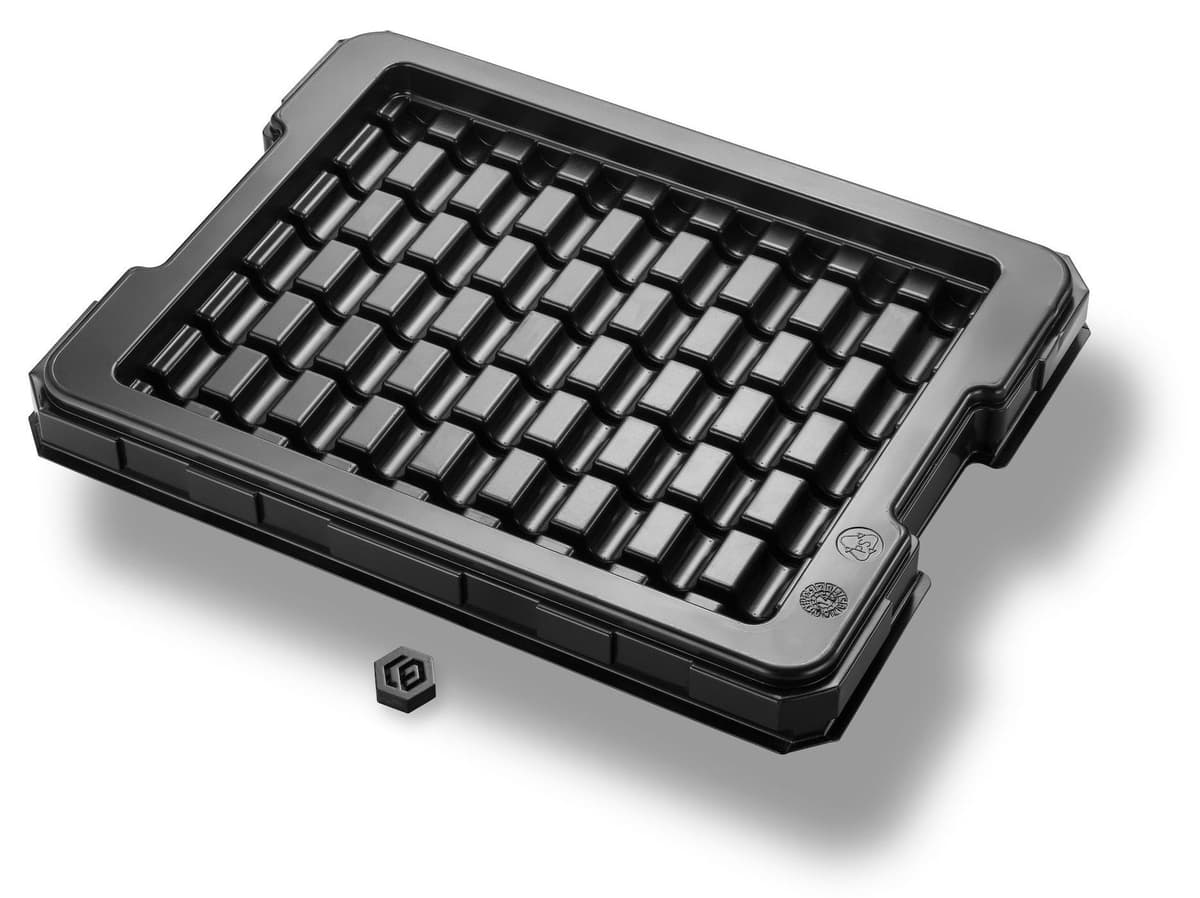 Schwarzes Automatisierungstray