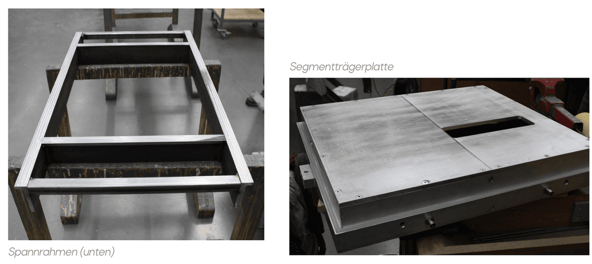 Spannrahmenkomponenten bei Tiefziehwerkzeugen