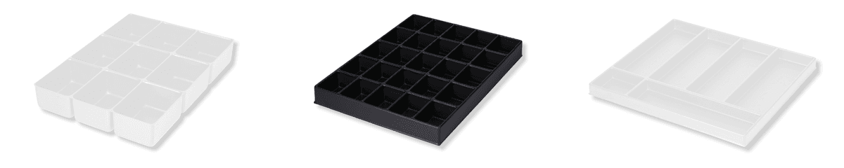 Standard Tiefzieheinlagen in einer Reihe