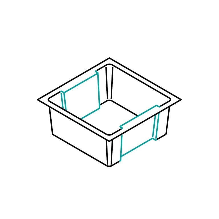 Griffmulden bei Kunststoffwannen