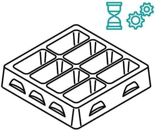 Einsatzdauer von Werkstückträgern