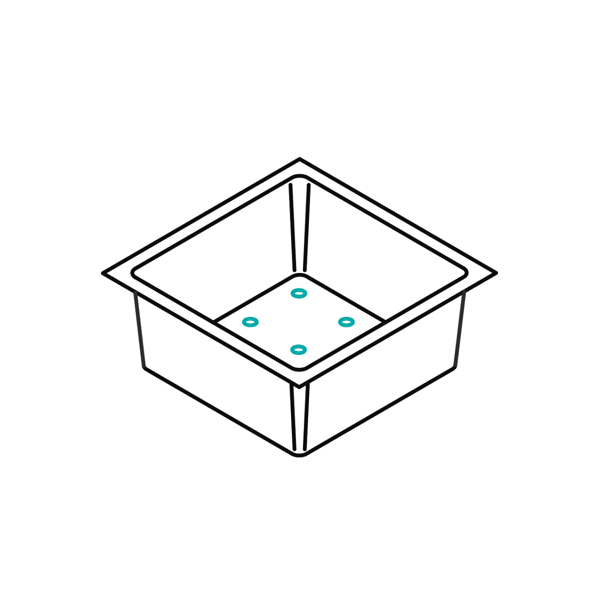 Individuelle Fräsungen der Kunststoffwanne