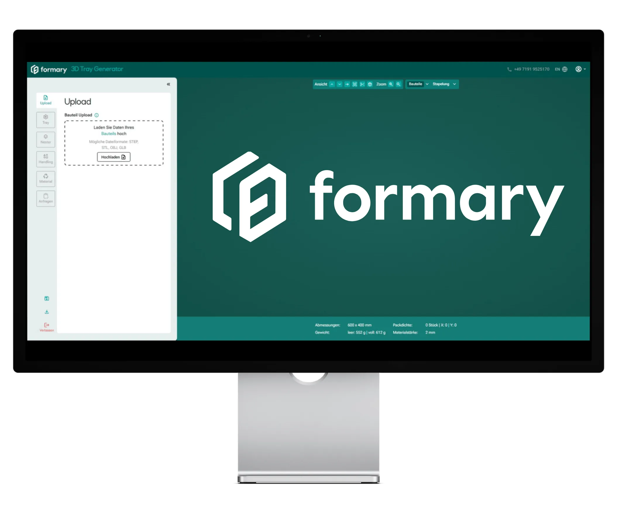 3D Tray Generator Mockup