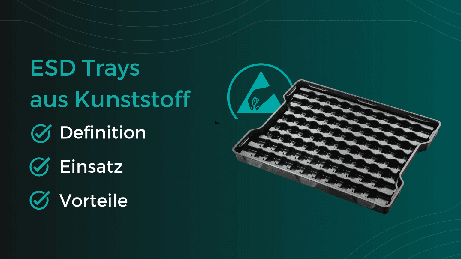 ESD Trays aus Kunststoff Banner