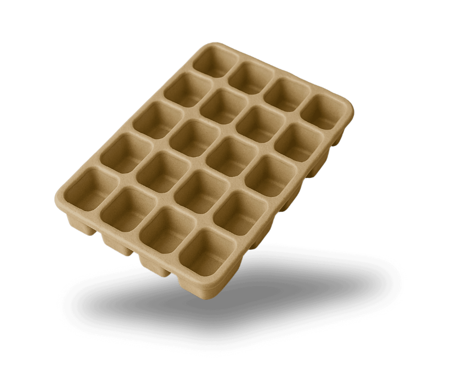 Faserguss Inlay mit eckigen Nestern