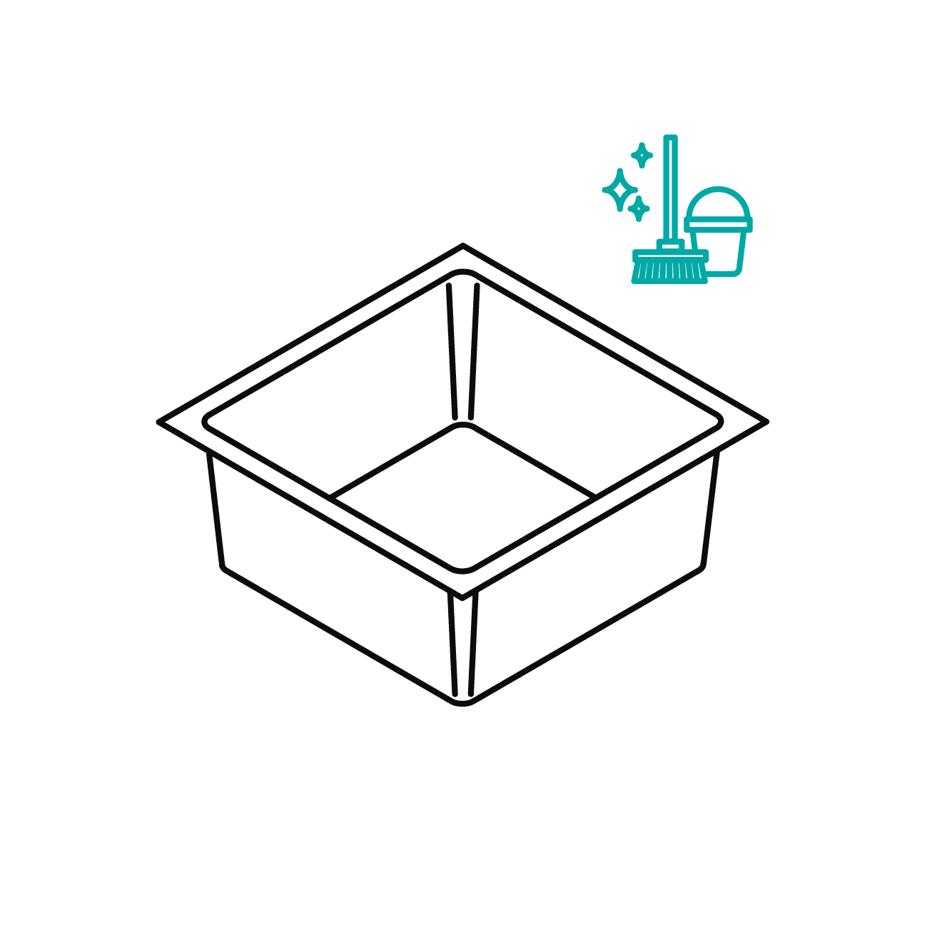 Leichte Reinigung von Pflanzwannen aus Kunststoff