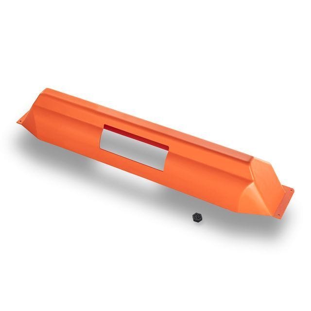 Maschinenabdeckung aus Kunststoff in orange Maschinenabdeckung aus Kunststoff in orange