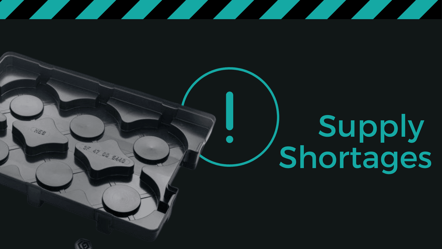 Materialknappheit von Kunststofftrays