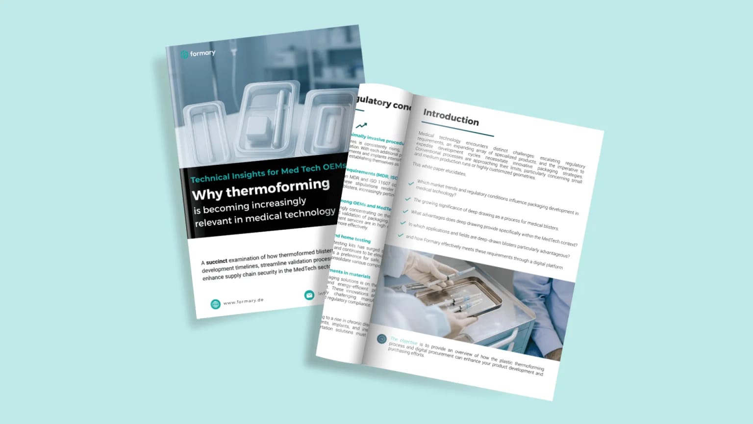 Medical Blister White Paper Mockup