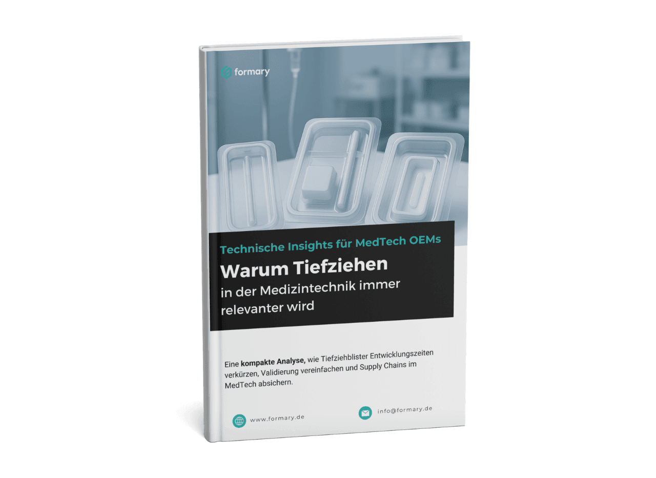 Medizinblister im Kunststoff Tiefziehen Mockup Whitepaper