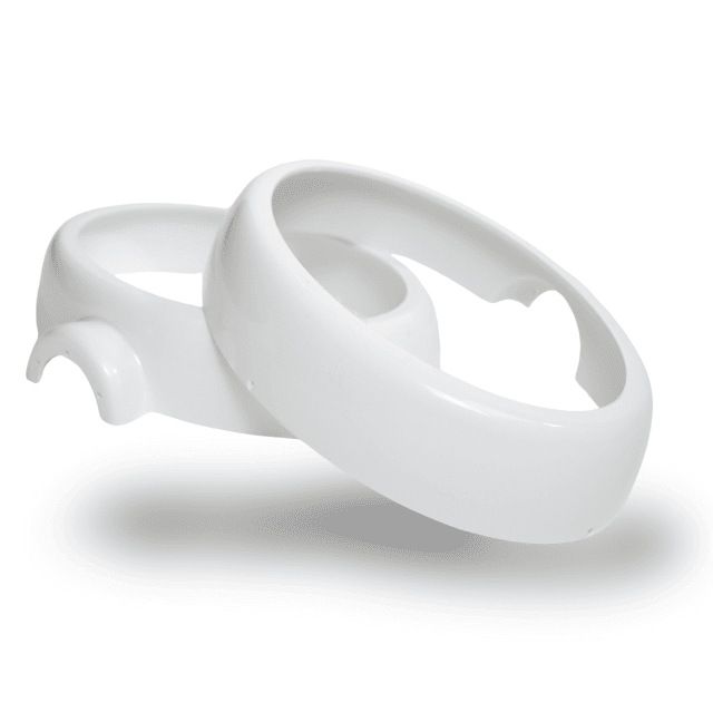 Roboter-Gehäuse in weiß