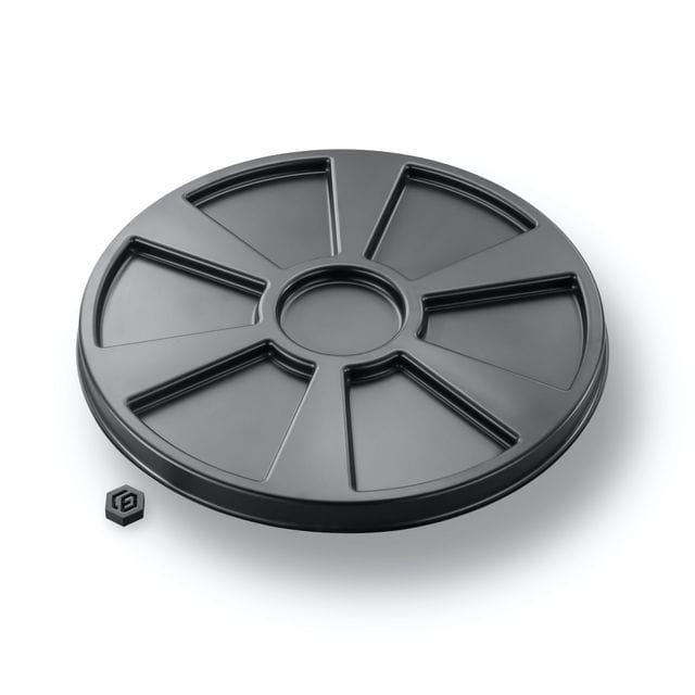 Runde Schutzabdeckung aus Kunststoff in schwarz Runde Schutzabdeckung aus Kunststoff in schwarz